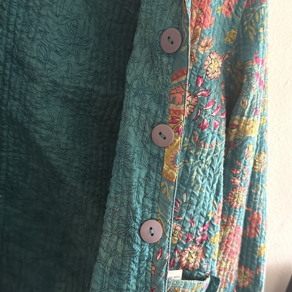 Appleseeds floral reversible jacket size small - Picture 4 of 5
